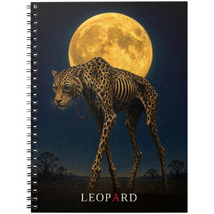 Leopard Monocle gothic Surreal Notebook