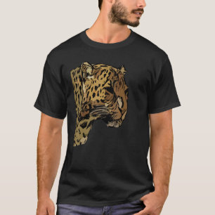 Leopard Motif  Africa Animal Imprint  Abstract Fac T-Shirt