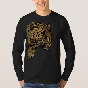 Leopard Motif  Africa Animal Imprint  Abstract Fac T-Shirt