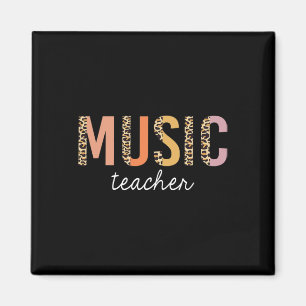 Leopard Music Teacher Cute Ck To School Supplies W Magnet