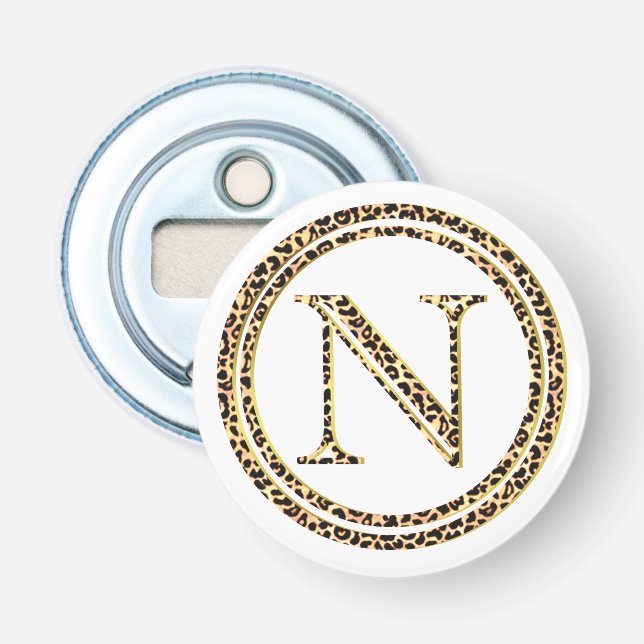 Leopard N Bottle Opener (Front)