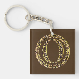 Leopard O Key Ring