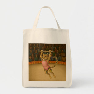Leopard on a trapeze Tote Bag