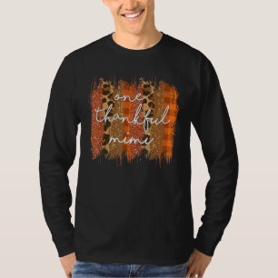leopard one thankful mimi blessed mimi fall thanks T-Shirt