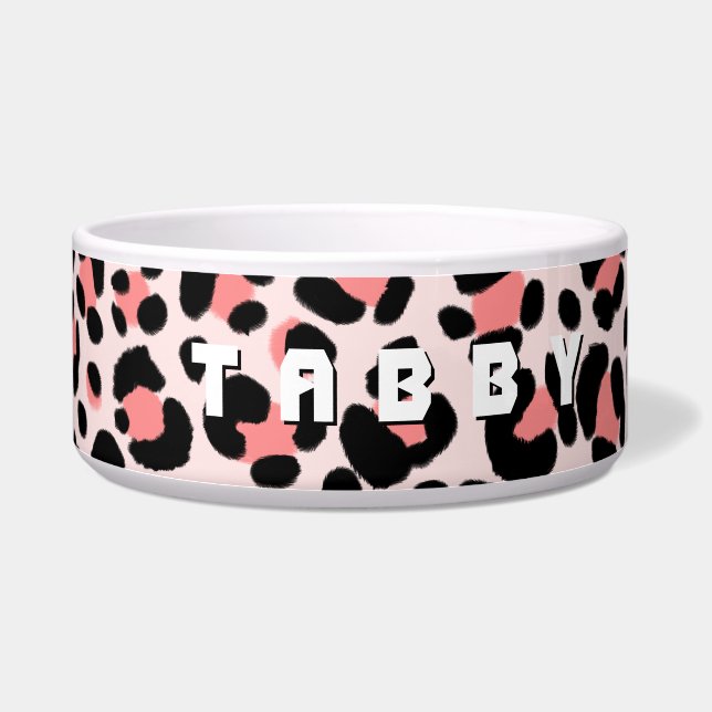 Leopard Orange Black Beige Personalised (Right)