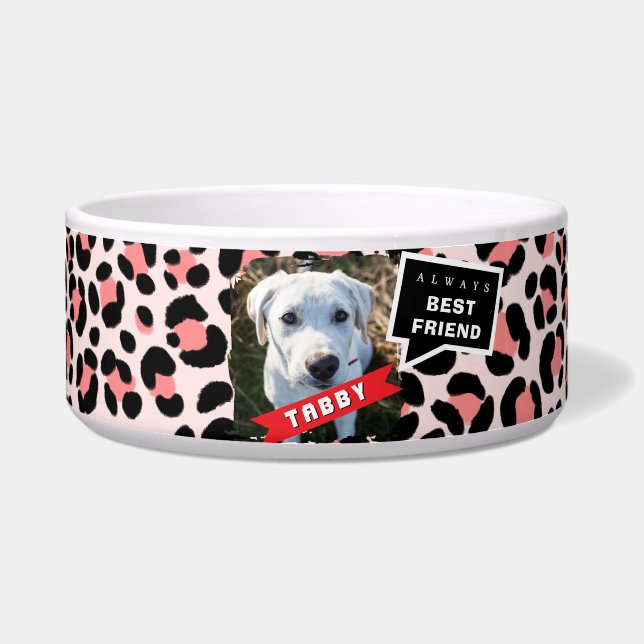 Leopard Orange Black Pet Photo Personalised (Front)