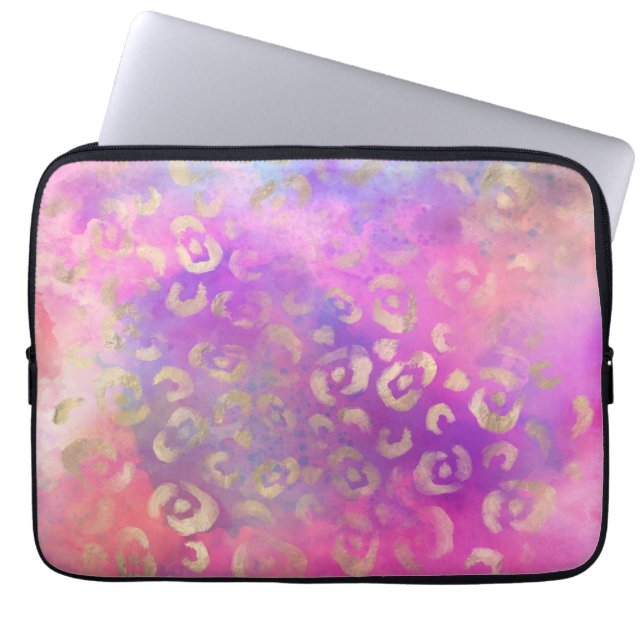 Leopard Paint Series Design 11 Laptop Sleeve (Front)