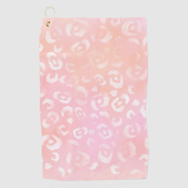 Leopard Paint Series Design 1  Golf Towel (Front)