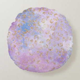 Leopard Paint Series Design 3  Round Cushion
