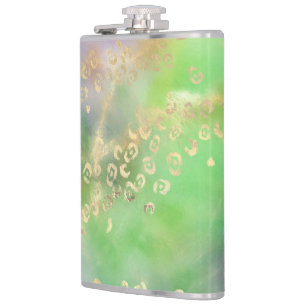 Leopard Paint Series Design 4 Hip Flask