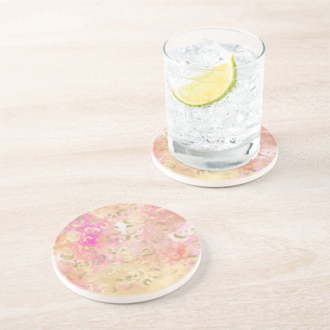 Leopard Paint Series Design 5    Coaster (Side)