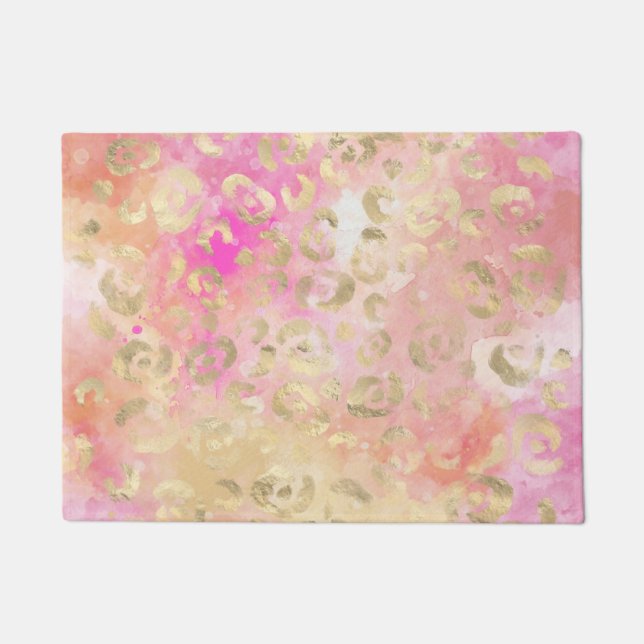Leopard Paint Series Design 5 Doormat (Front)