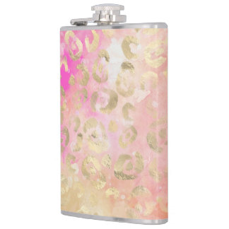 Leopard Paint Series Design 5 Hip Flask