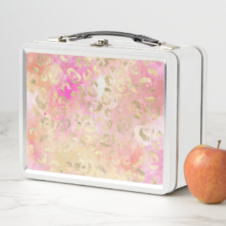 Leopard Paint Series Design 5  Metal Lunch Box