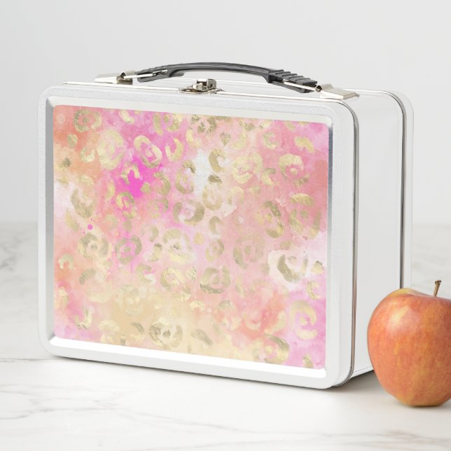 Leopard Paint Series Design 5  Metal Lunch Box (In Situ)