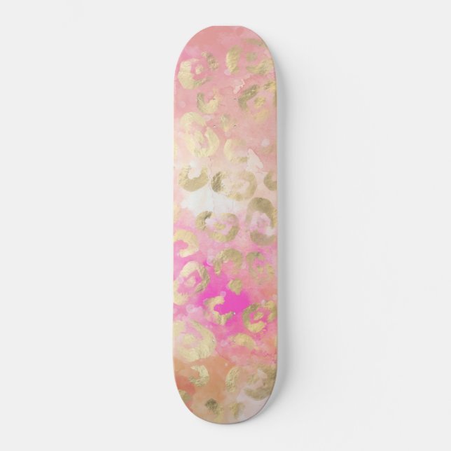 Leopard Paint Series Design 5   Skateboard (Front)