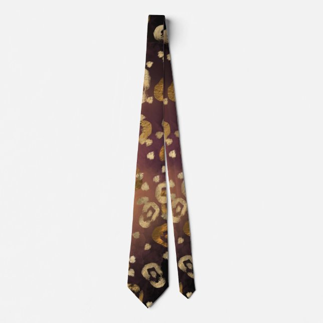 Leopard Paint Series Design 7  Tie (Front)