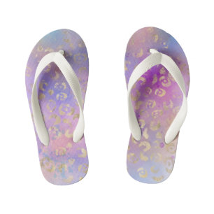 Leopard Paint Series Design 8   Kid's Jandals