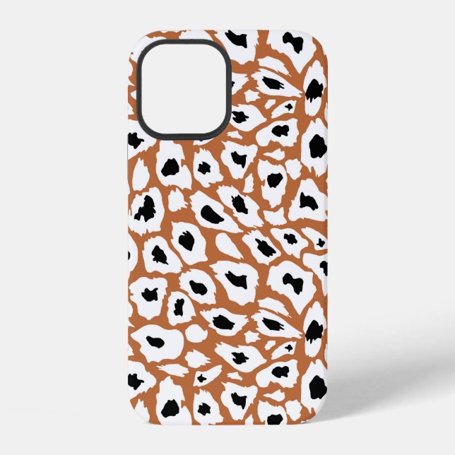 Leopard pattern, african animal print design iPhone case (Back)