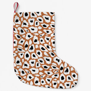 Leopard pattern, African animal print design Small Christmas Stocking