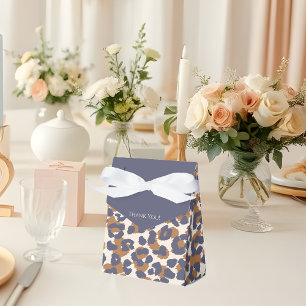Leopard Pattern-Blue and Brown- Favour Box