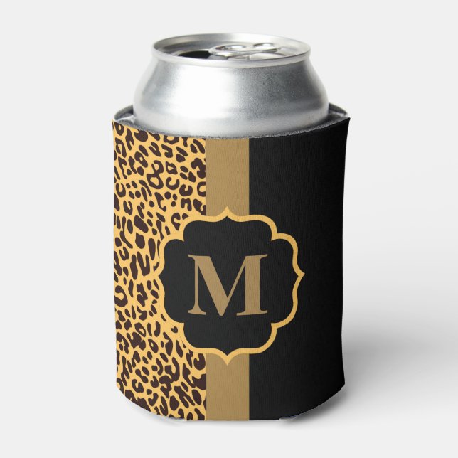 Leopard Pattern Can Cooler (Can Front)