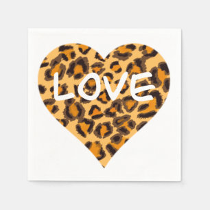 Leopard pattern, cheetah design napkin