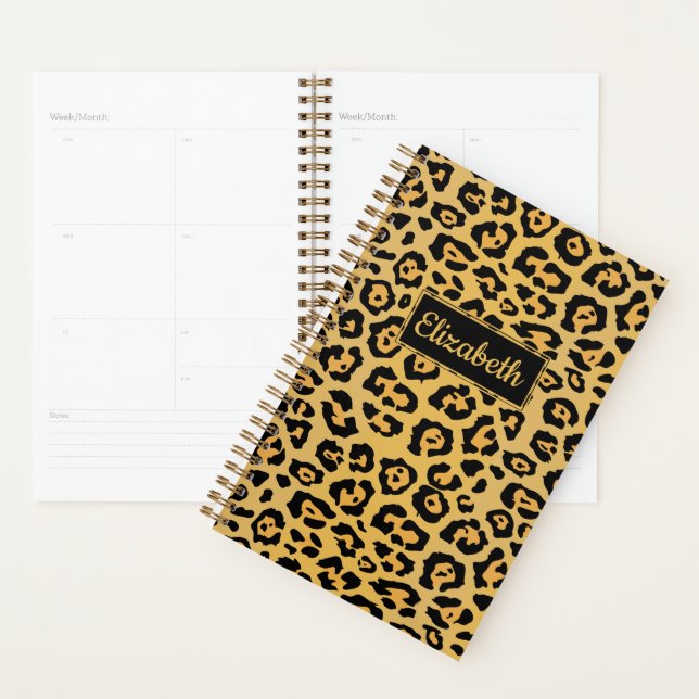 Leopard Pattern Custom Planner (Display)