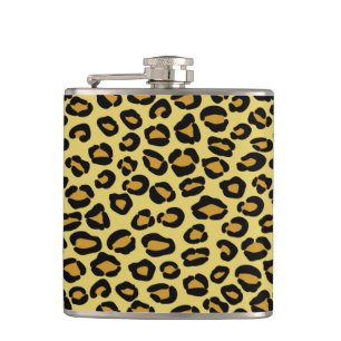 Leopard Pattern Hip Flask
