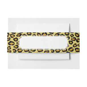 Leopard Pattern Invitation Belly Band