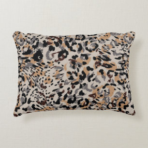 Leopard pattern, jaguar pattern, animal fur decorative cushion