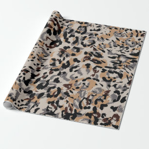Leopard pattern, jaguar pattern, animal fur wrapping paper