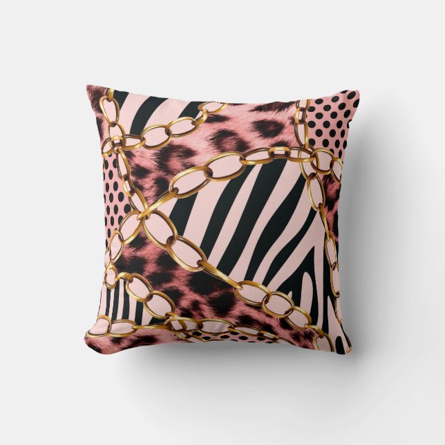Leopard Pattern, Leopard Print, Animal print,  Cushion (Front)