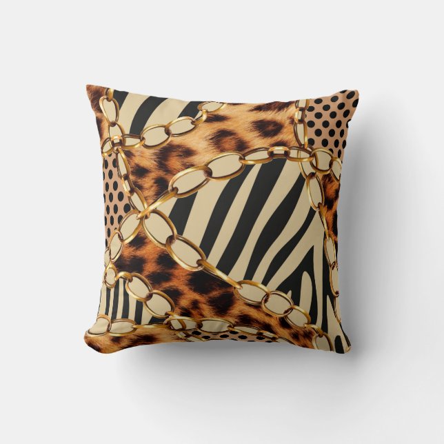 Leopard Pattern, Leopard Print, Animal print,  Cushion (Front)