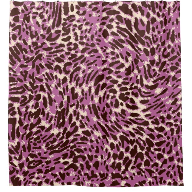 Leopard Pattern, Leopard Print, Animal print,  Shower Curtain (Front)