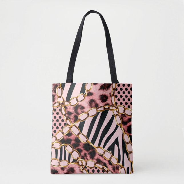 Leopard Pattern, Leopard Print, Animal print,  Tote Bag (Front)