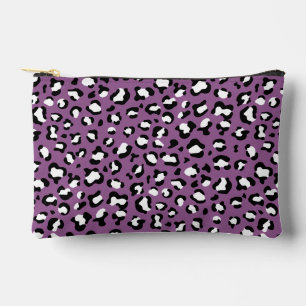 Leopard Pattern, Leopard Spots, Purple Leopard Accessory Pouch