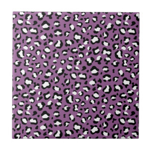 Leopard Pattern, Leopard Spots, Purple Leopard Tile
