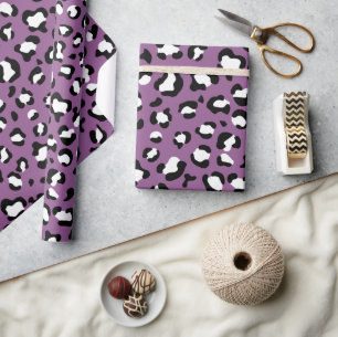 Leopard Pattern, Leopard Spots, Purple Leopard Wrapping Paper