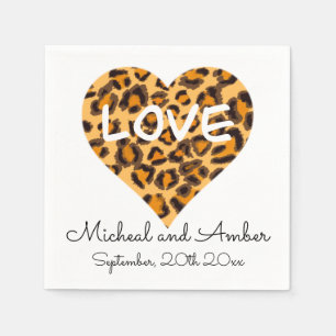 Leopard pattern - Love Napkins