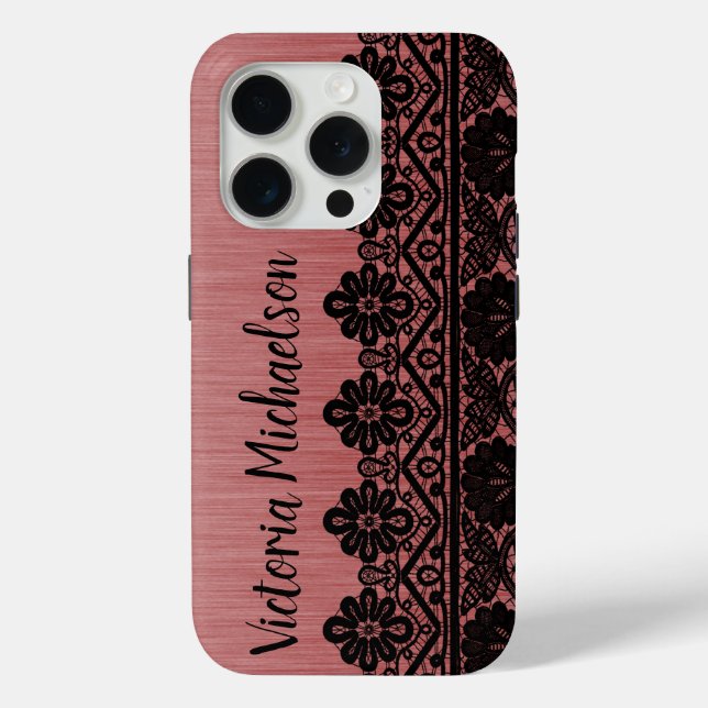 Leopard Pattern on Pink Case-Mate iPhone Case (Back)