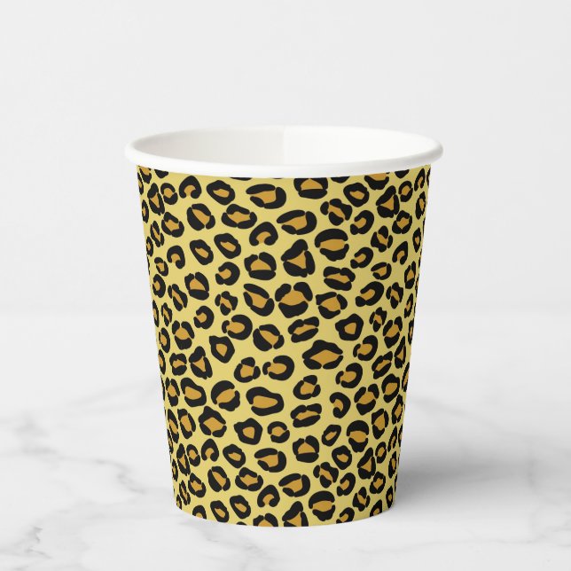 Leopard Pattern Paper Cups (Left)