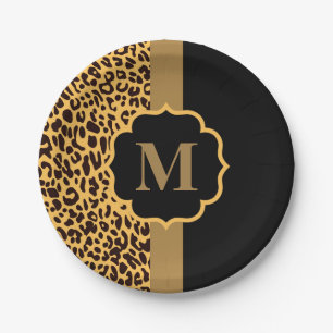 Leopard Pattern Paper Plate