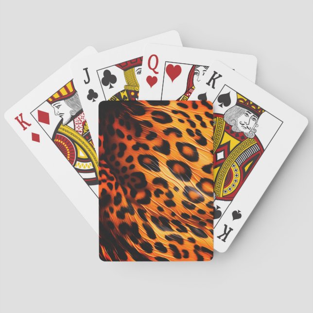 Leopard Pattern Playing Cards (Back)