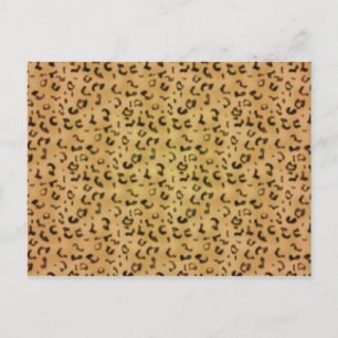 Leopard Pattern Postcard