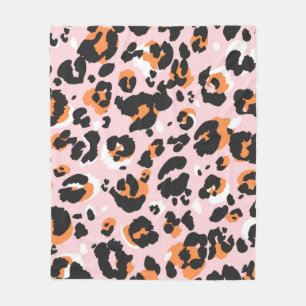 Leopard pattern seamless. Classic leo texture. Tre Fleece Blanket