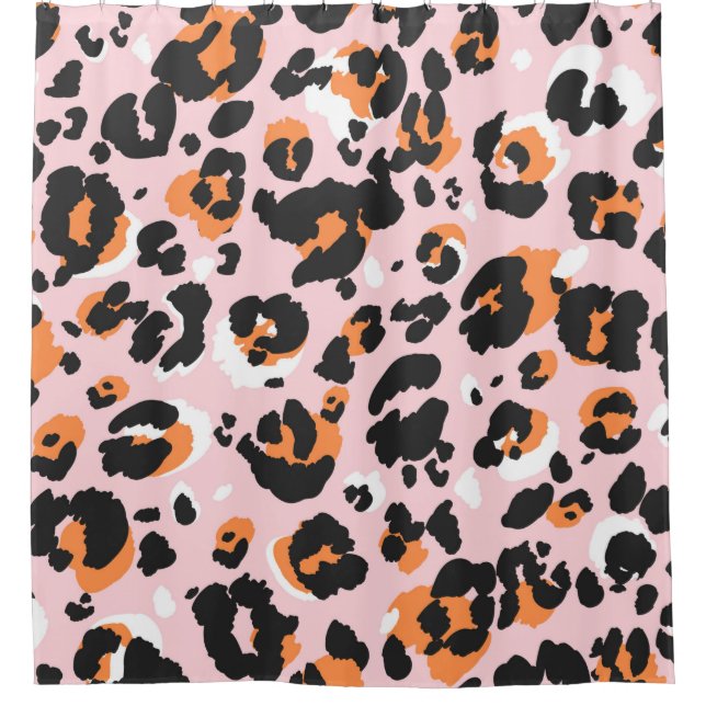 Leopard pattern seamless. Classic leo texture. Tre Shower Curtain (Front)