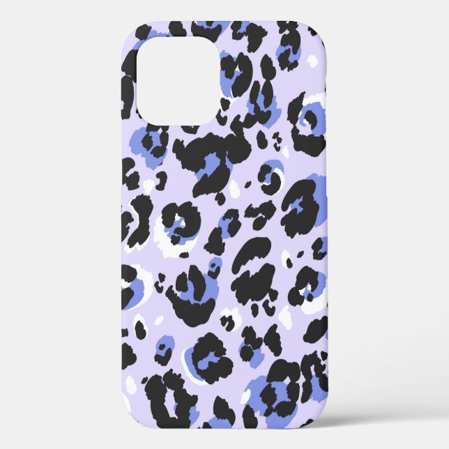 Leopard pattern seamless. Purple leo skin texture. Case-Mate iPhone Case (Back)