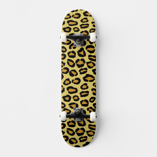 Leopard Pattern Skateboard (Front)