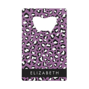 Leopard Pattern, Spots, Purple Leopard, Your Name
